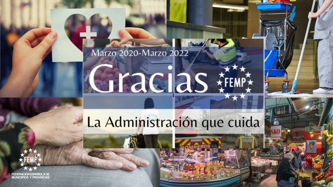 Agradecimiento a empleados públicos y ciudadanía tras dos años de pandemia (FEMP)