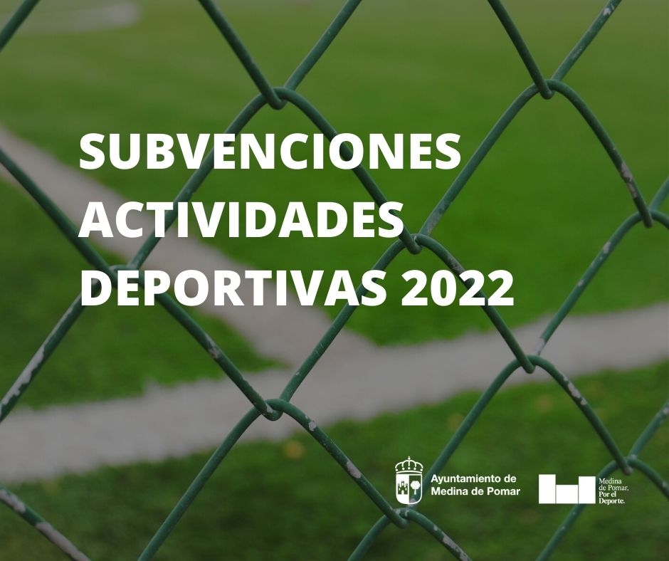 SUBVENCIONES ACTIVIDADES DEPORTIVAS 2022 