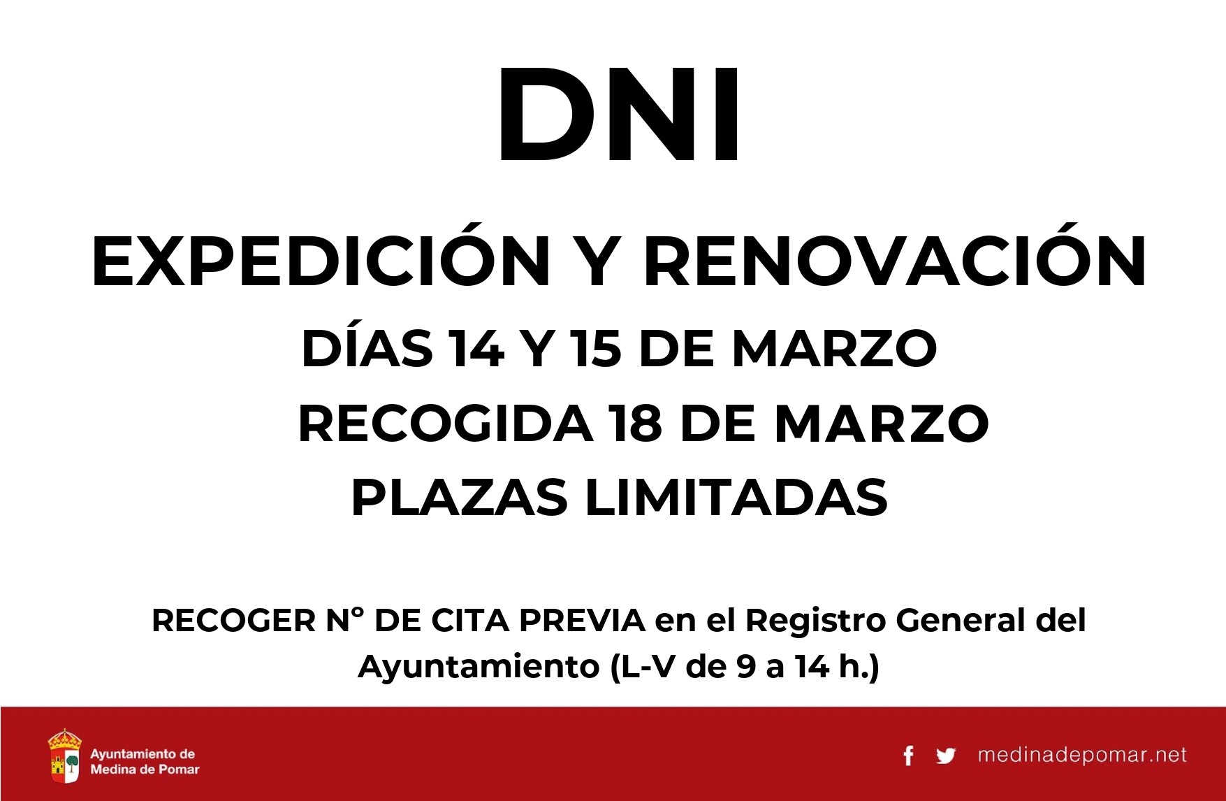 NUEVAS FECHAS EXPEDICIÓN/RENOVACIÓN DNI