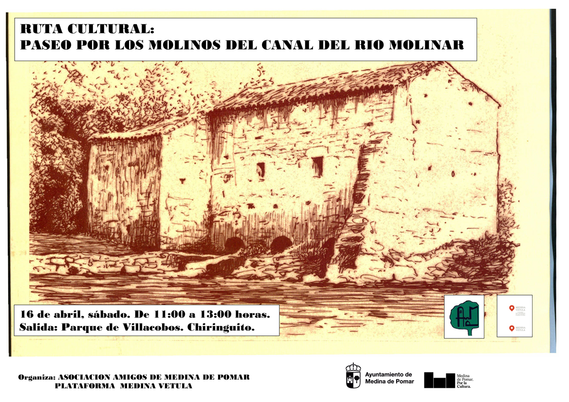 Paseo por los molinos del canal del río Molinar