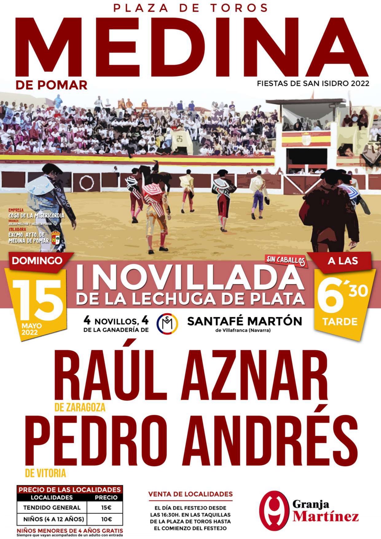 FESTIVIDAD DE SAN ISIDRO. Festejos taurinos.