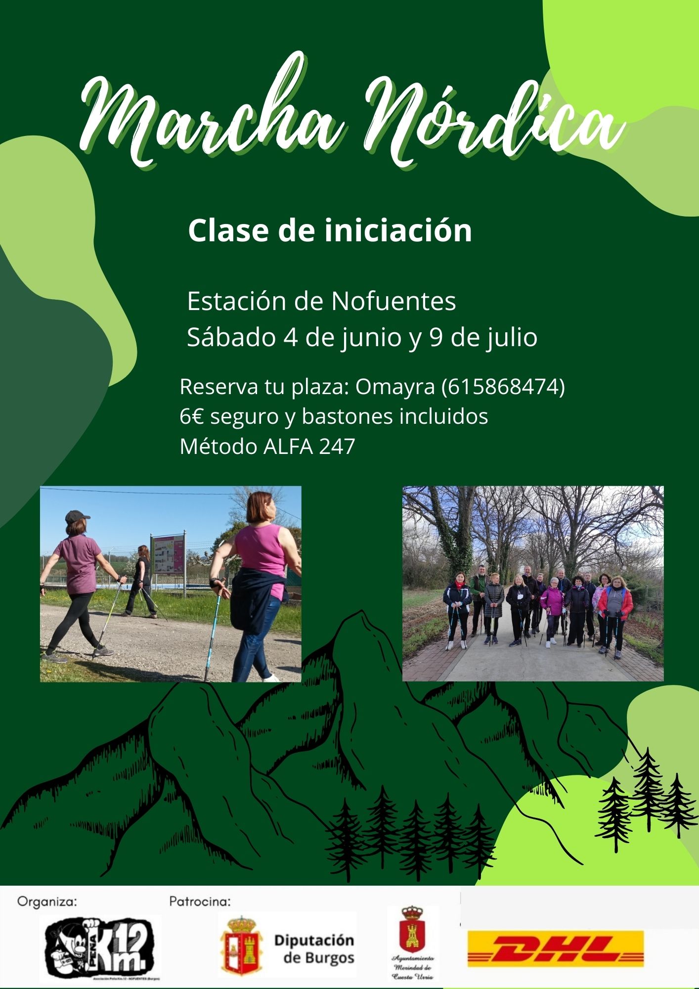 Clase de iniciación Marcha Nórdica