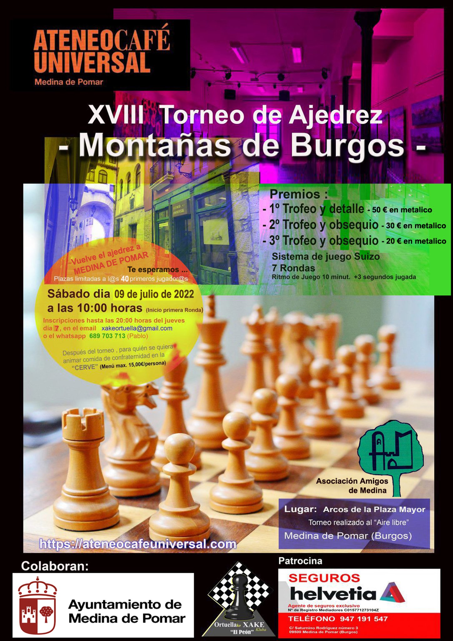 XVIII TORNEO DE AJEDREZ -Montañas de Burgos-