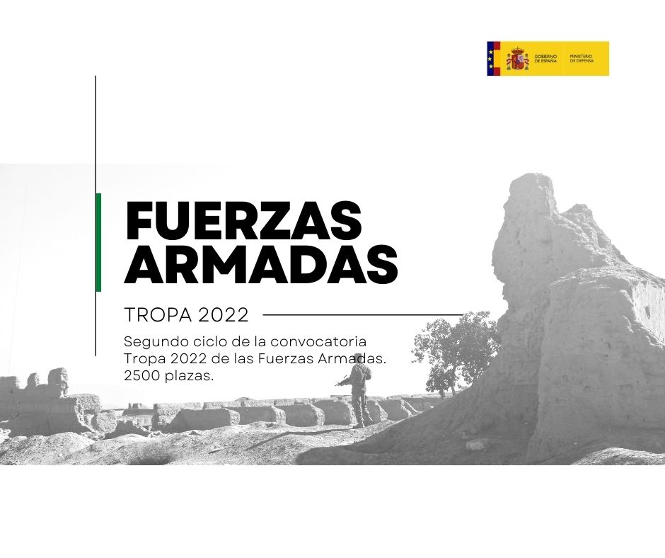 Convocatoria Tropa 2022 de las Fuerzas Armadas