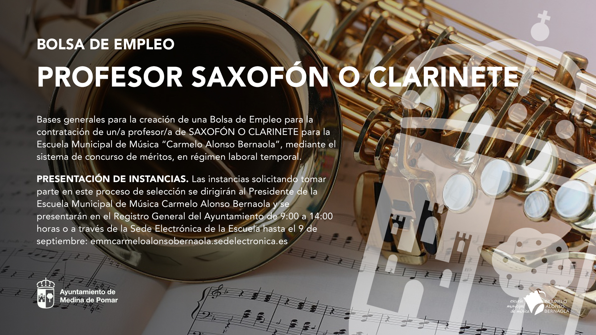 BASES - Bolsa de empleo Profesor/a Saxofón/clarinete