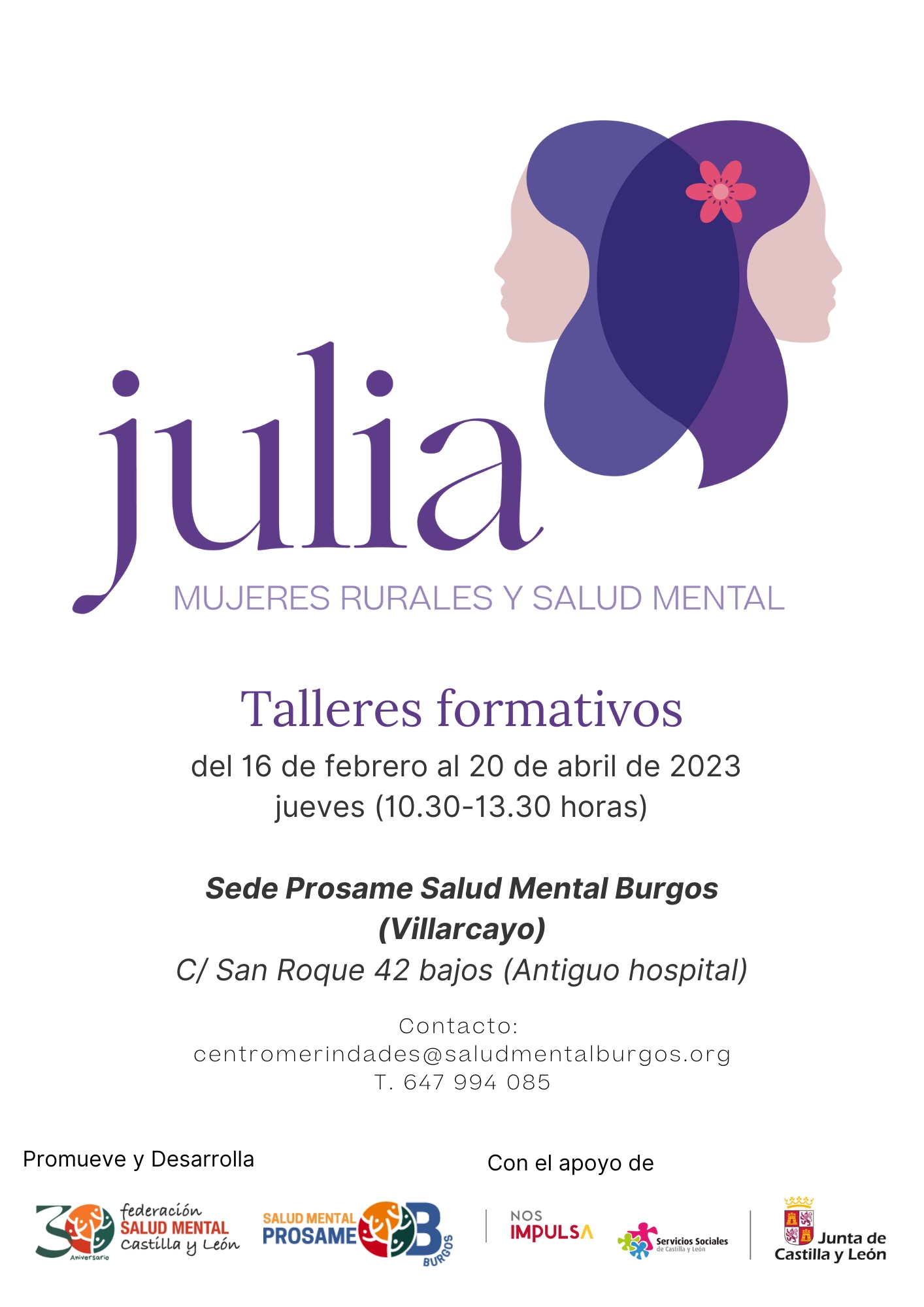 Taller formativo JULIA Mujeres rurales y salud mental
