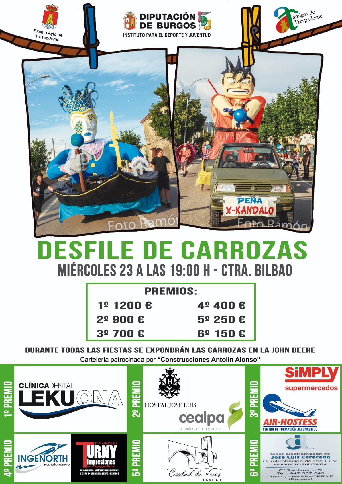 Desfile de Carrozas Fiestas San Bartolomé 2023