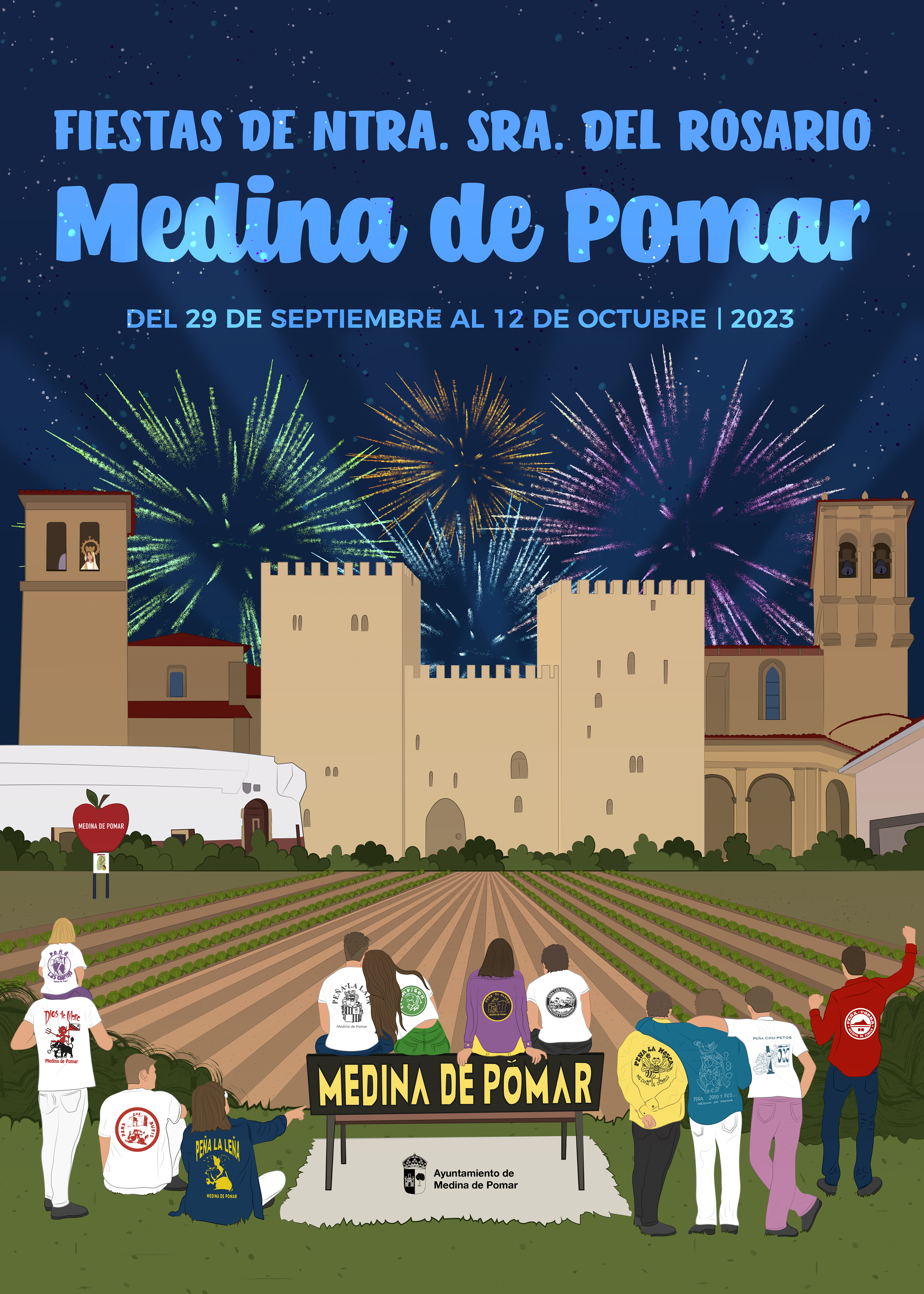 cartel fiestas Rosario 2023 Medina de Pomar