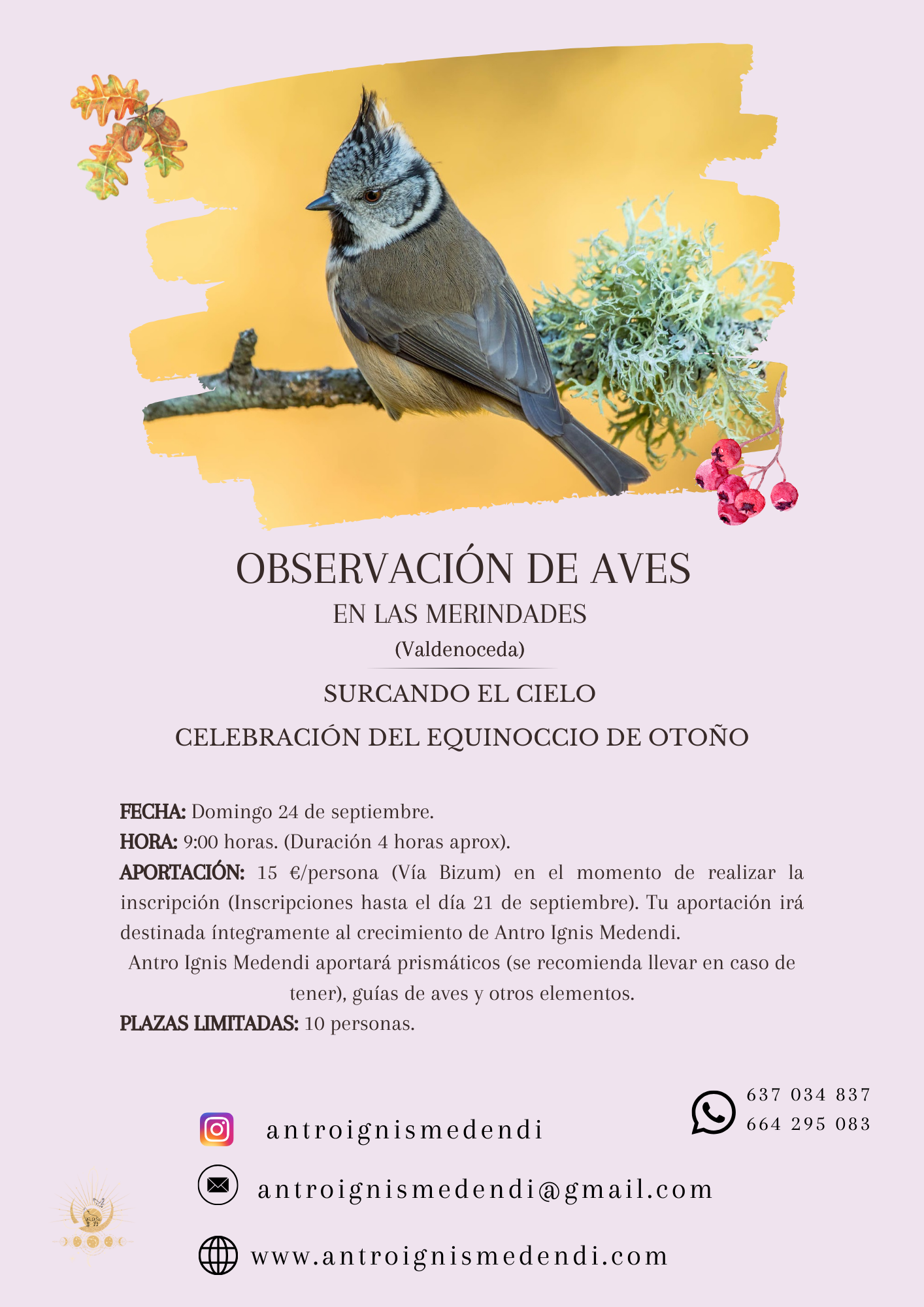 Observación de aves en Las Merindades. Celebración del equinoccio de otoño