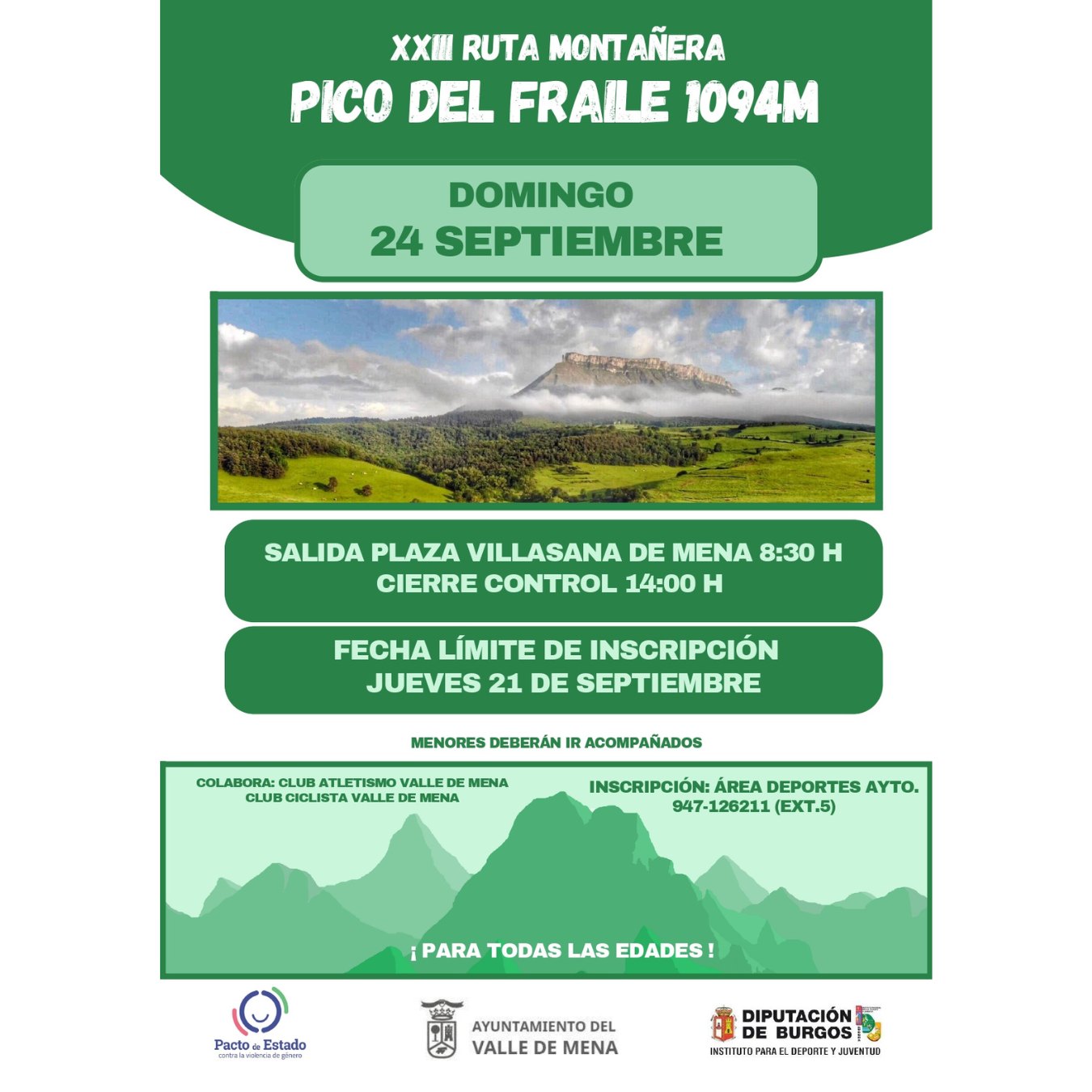 XXIII RUTA MONTAÑERA PICO DEL FRAILE 1094 M