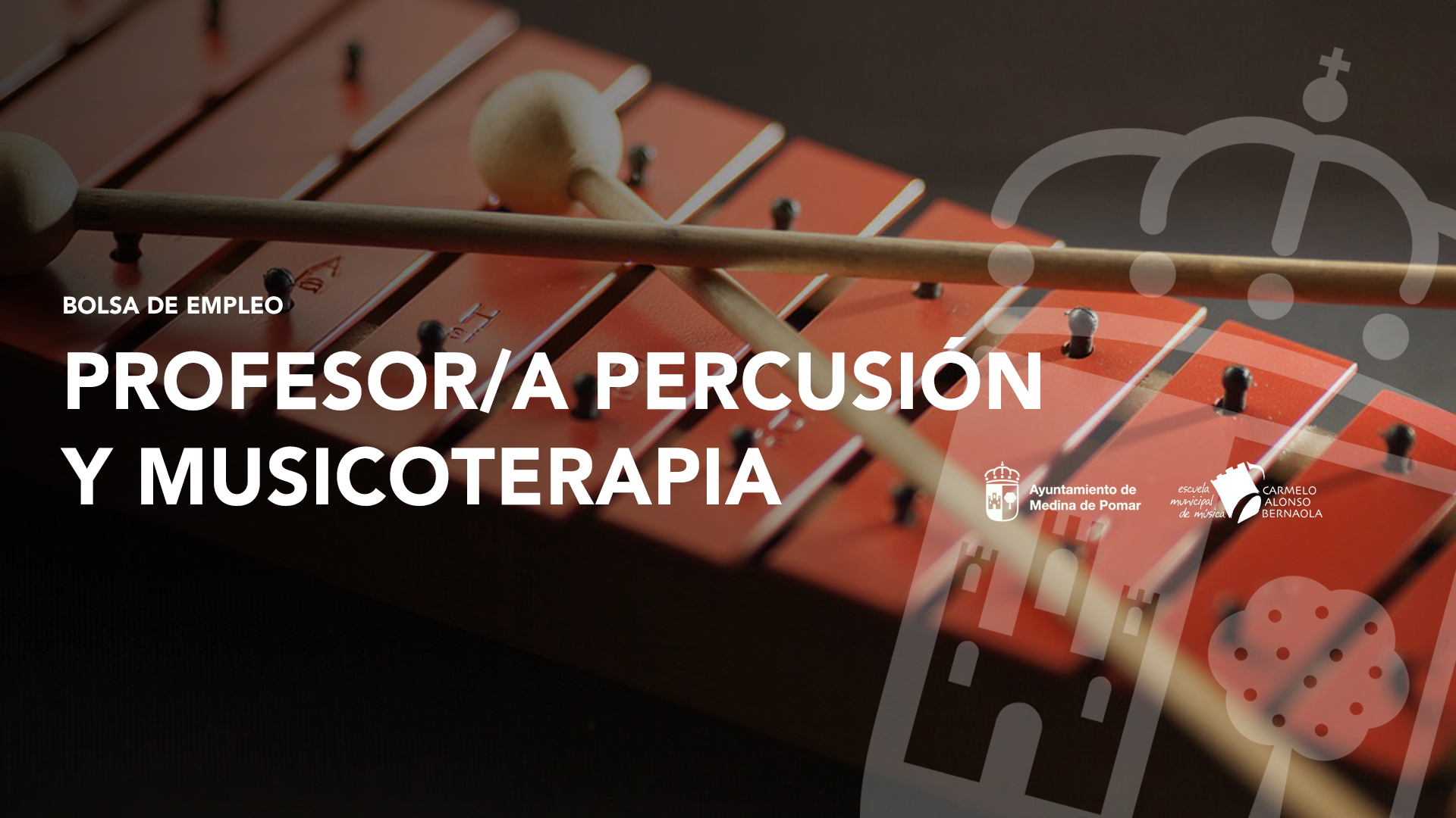 BOLSA DE EMPLEO PROFESOR/A PERSUSIÓN Y MUSICOTERAPIA