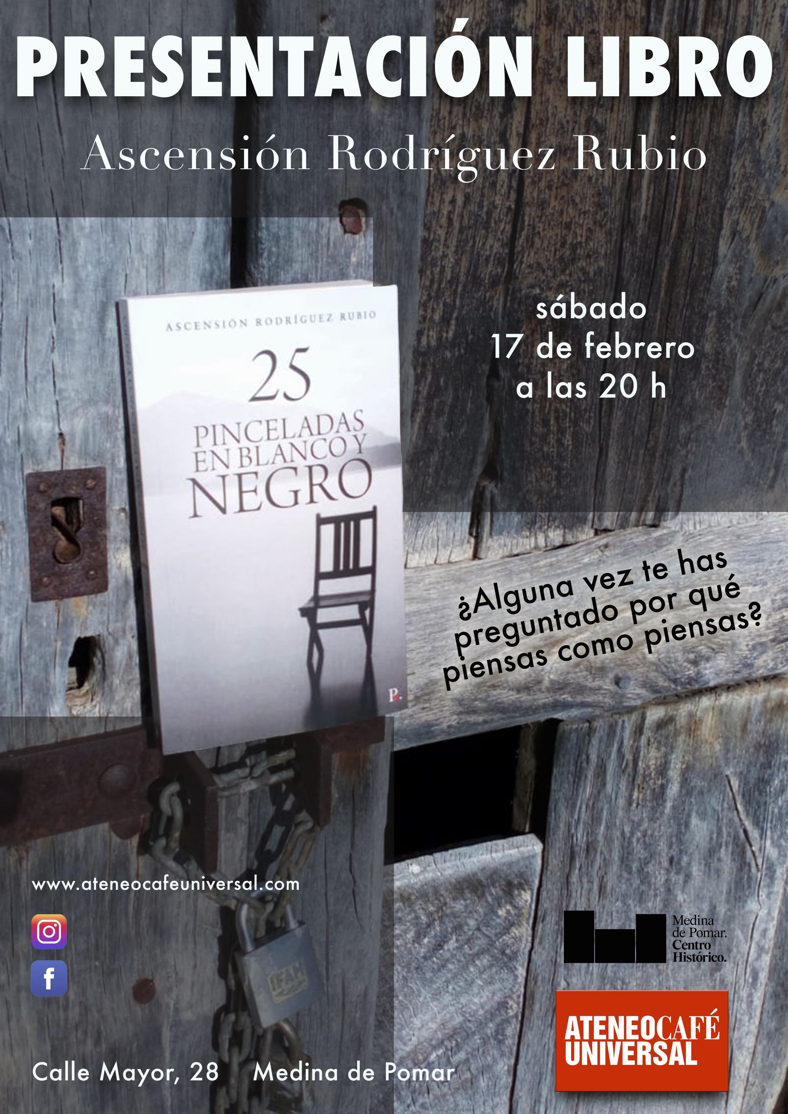 Presentación del libro "25 PINCELADAS EN BLANCO Y NEGRO"