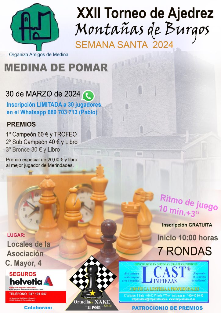 XXII Torneo de Ajedrez - Montañas de Burgos