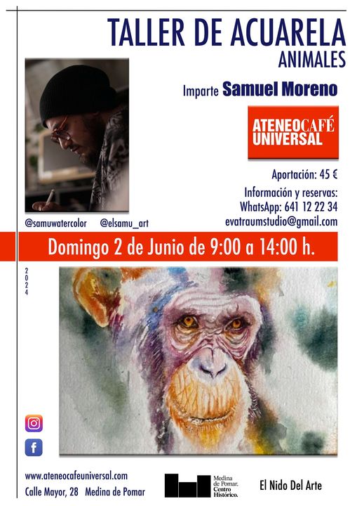 Taller de acuarela animales