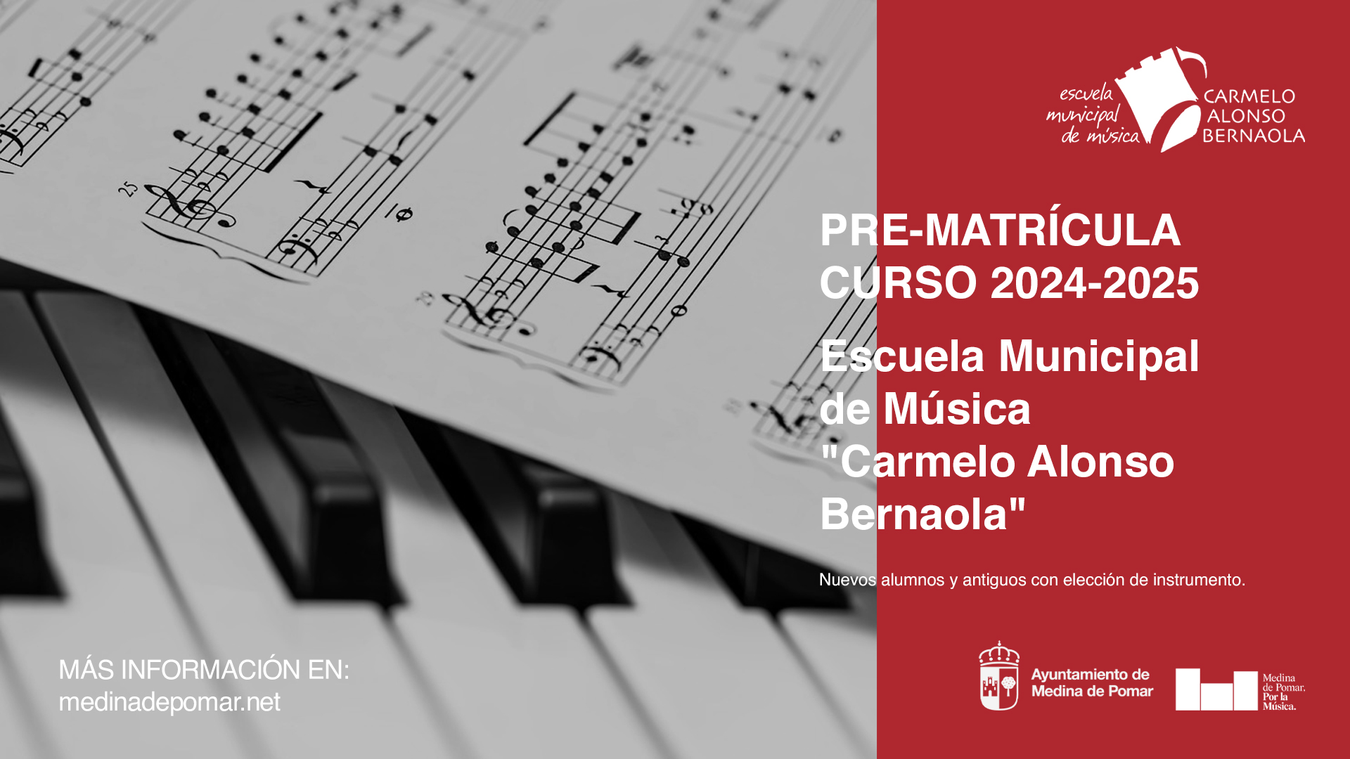 PRE-MATRÍCULA ESCUELA DE MÚSICA 