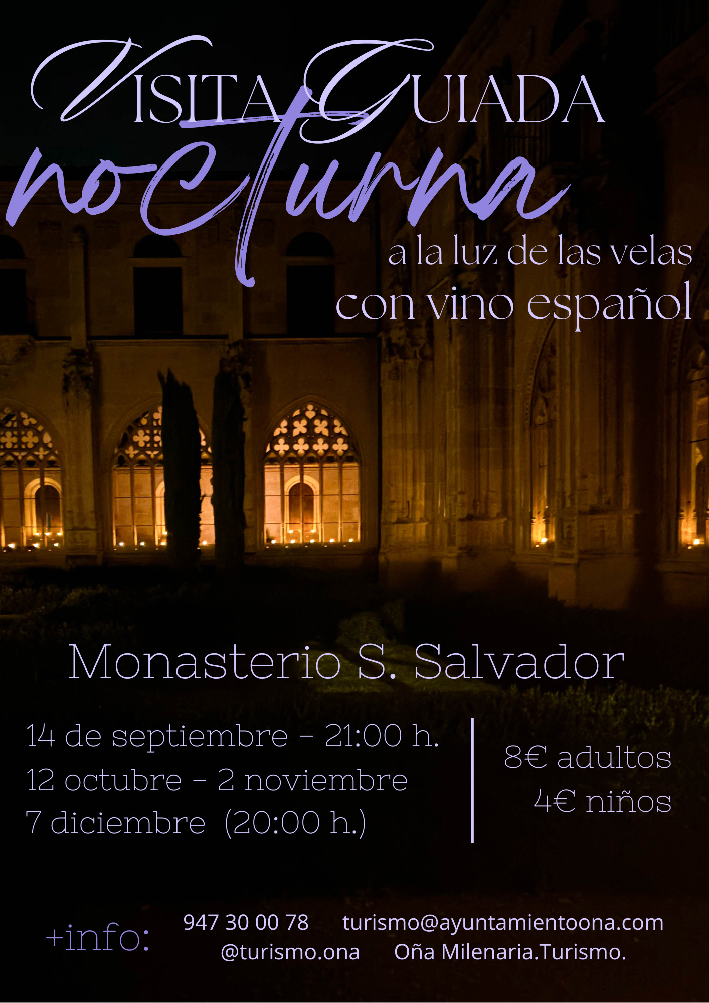 Visita guiada nocturna monasterio de S. Salvador