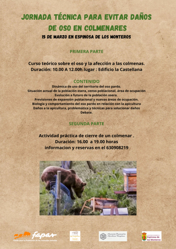 JORNADA TÉCNICA PARA EVITAR DAÑOS DE OSO EN COLMENARES