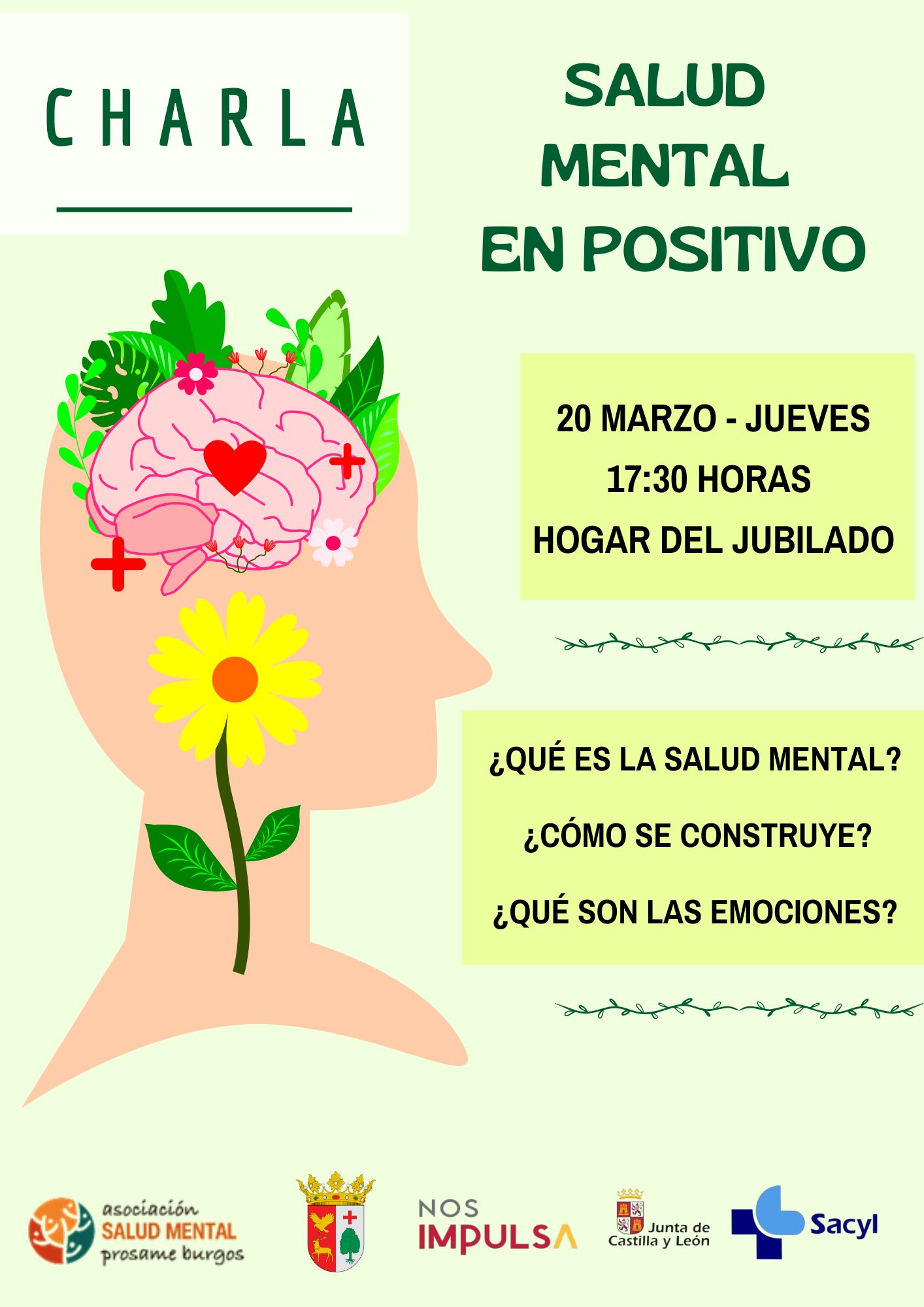 Charla.Salud mental en positivo.