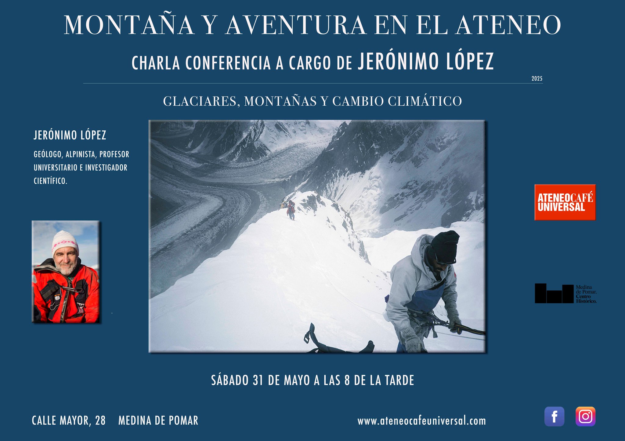 CHARLA CONFERENCIA "GLACIARES, MONTAÑAS Y CAMBIO CLIMÁTICO"