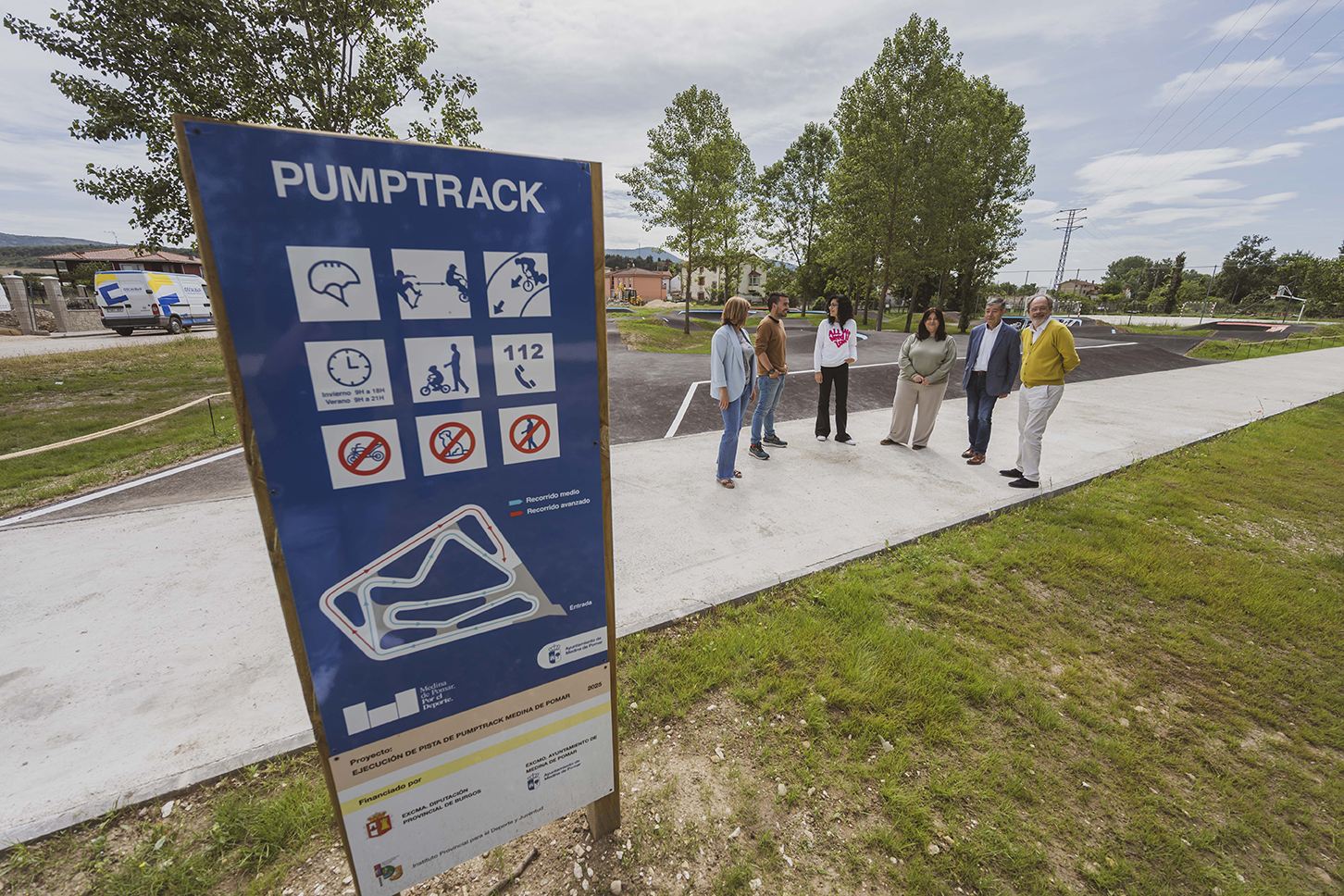 Medina de Pomar abre al público su nueva pista de pumptrack
