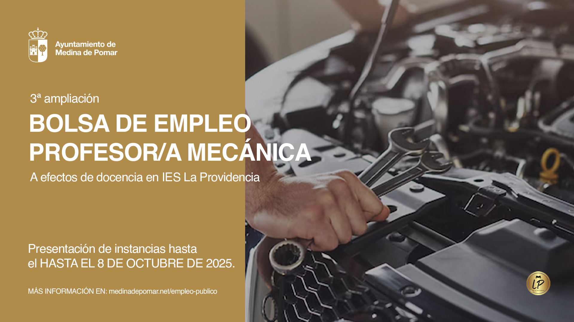 BASES - PROFESOR/A MECÁNICA IES La Providencia (3ª ampliación)