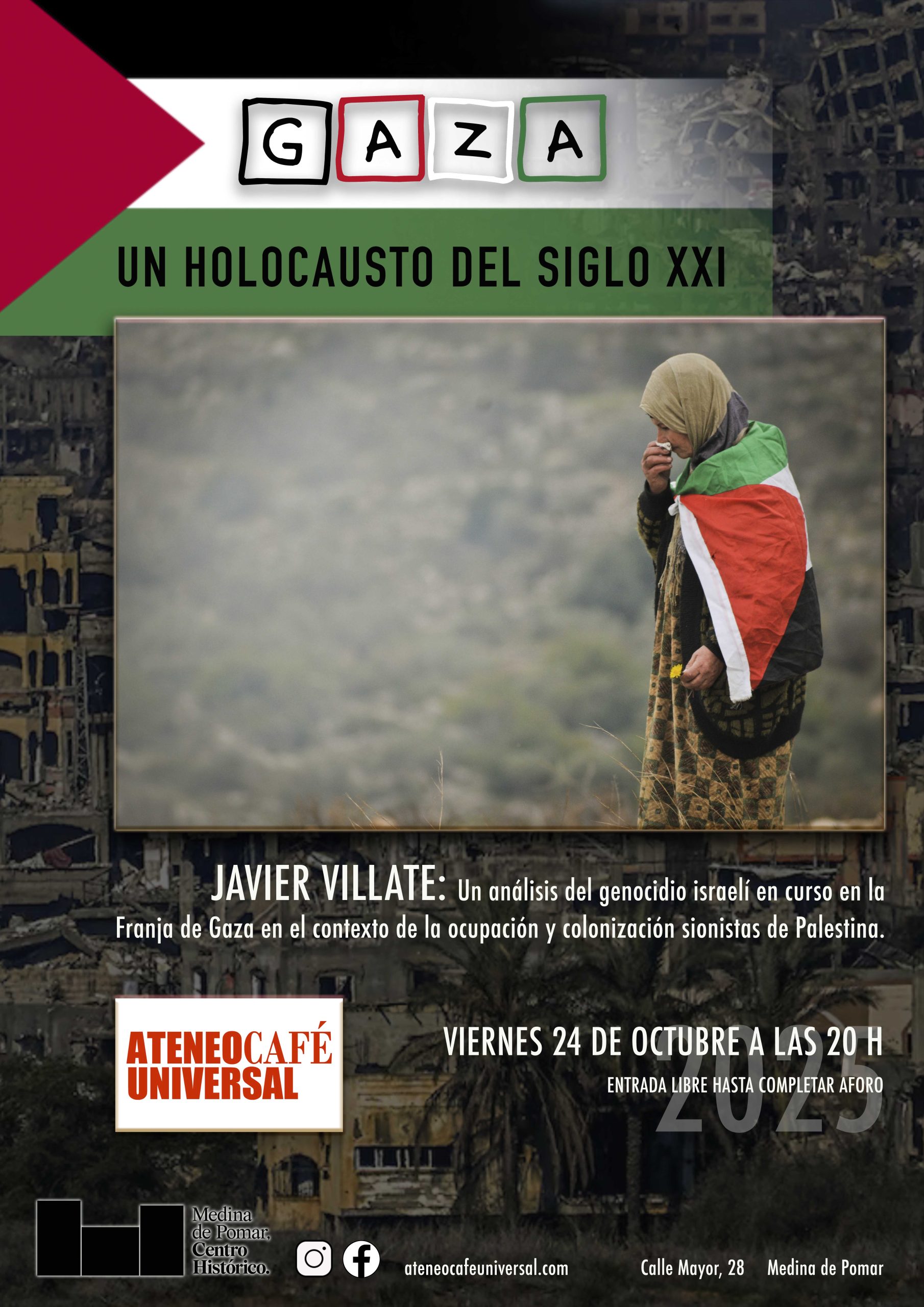 CHARLA "GAZA. UN HOLOCAUSTO DEL SIGLO XXI"
