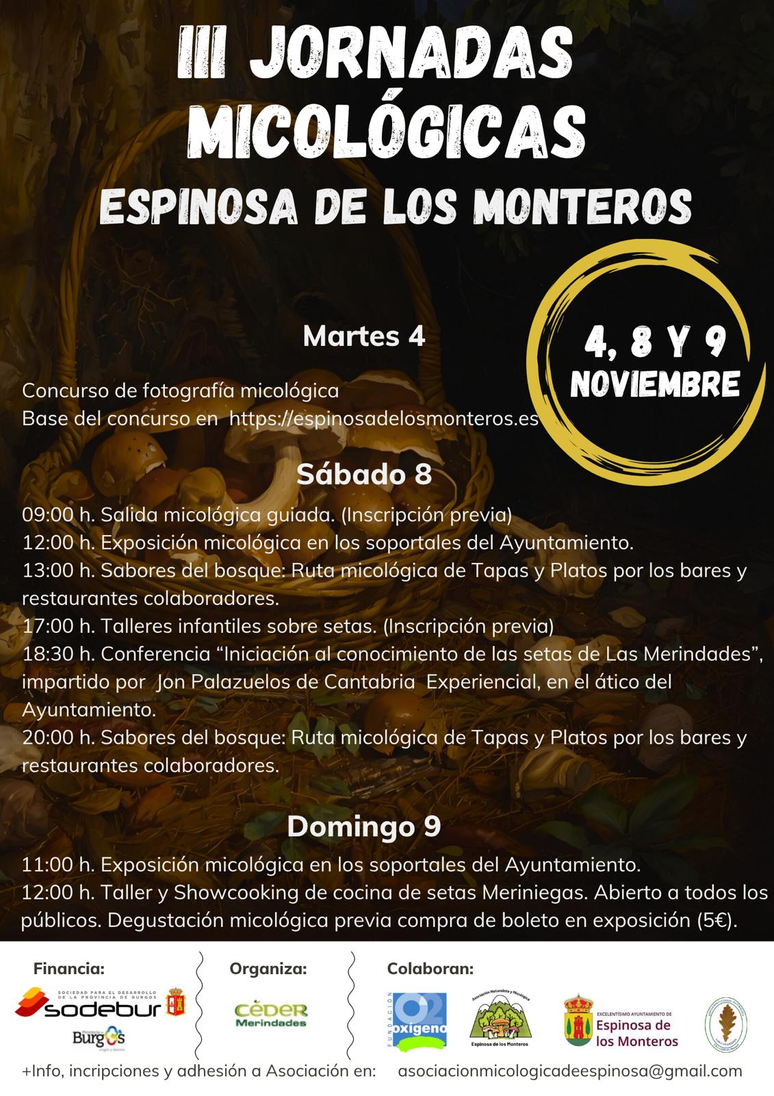 III Jornadas Micológicas Espinosa de los Monteros