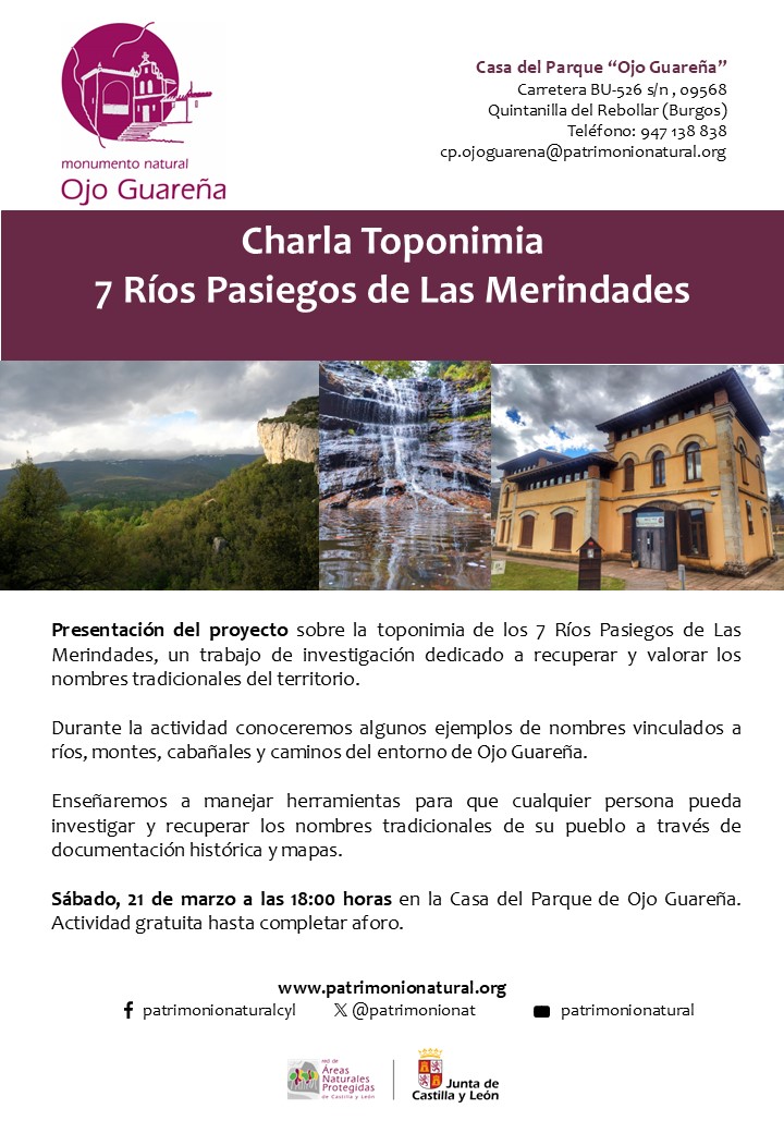 Toponimia 7 Ríos Pasiegos de Las Merindades 