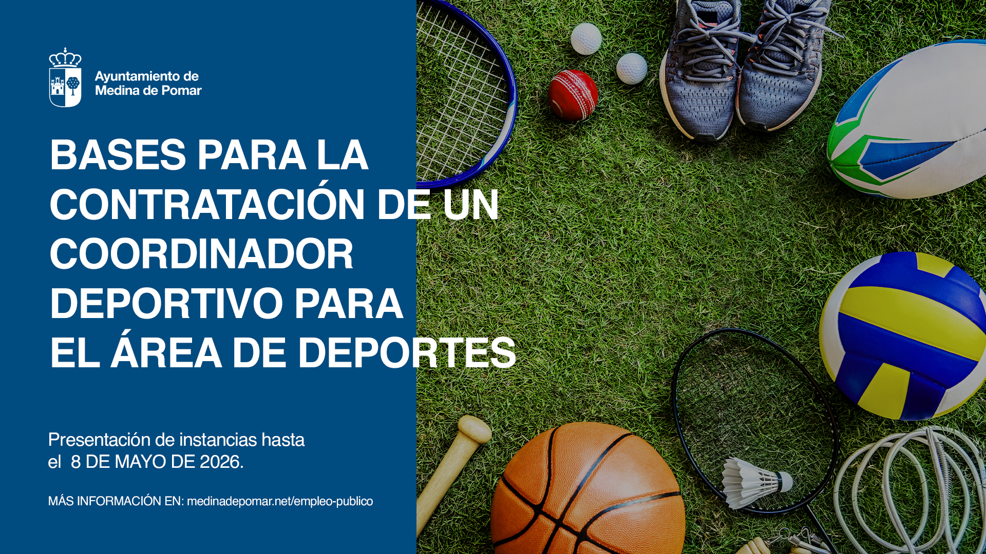 Contratación Coordinador deportivo Área de deportes