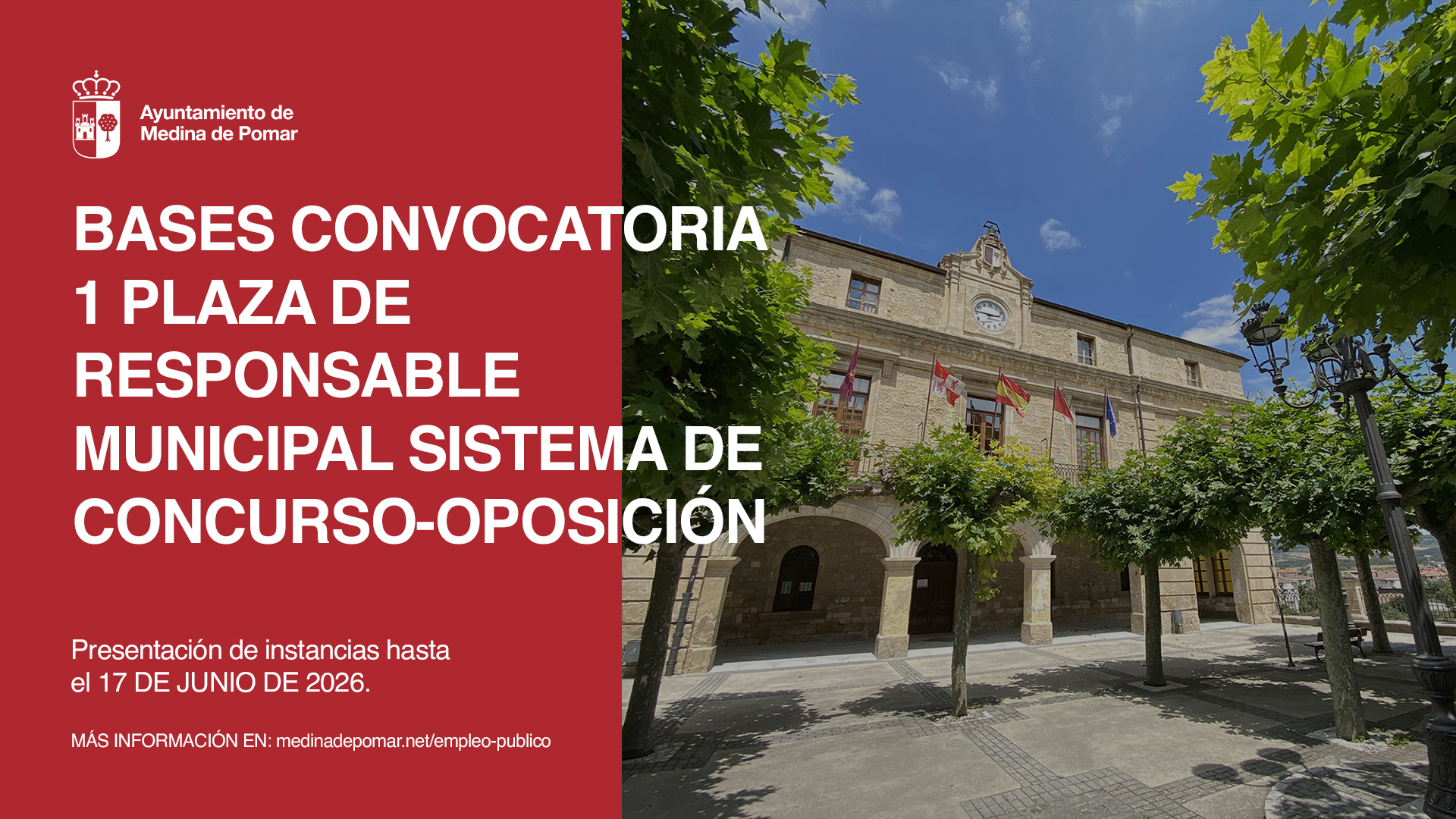 BASES - 1 PLAZA DE RESPONSABLE MUNICIPAL (Concurso-oposición)