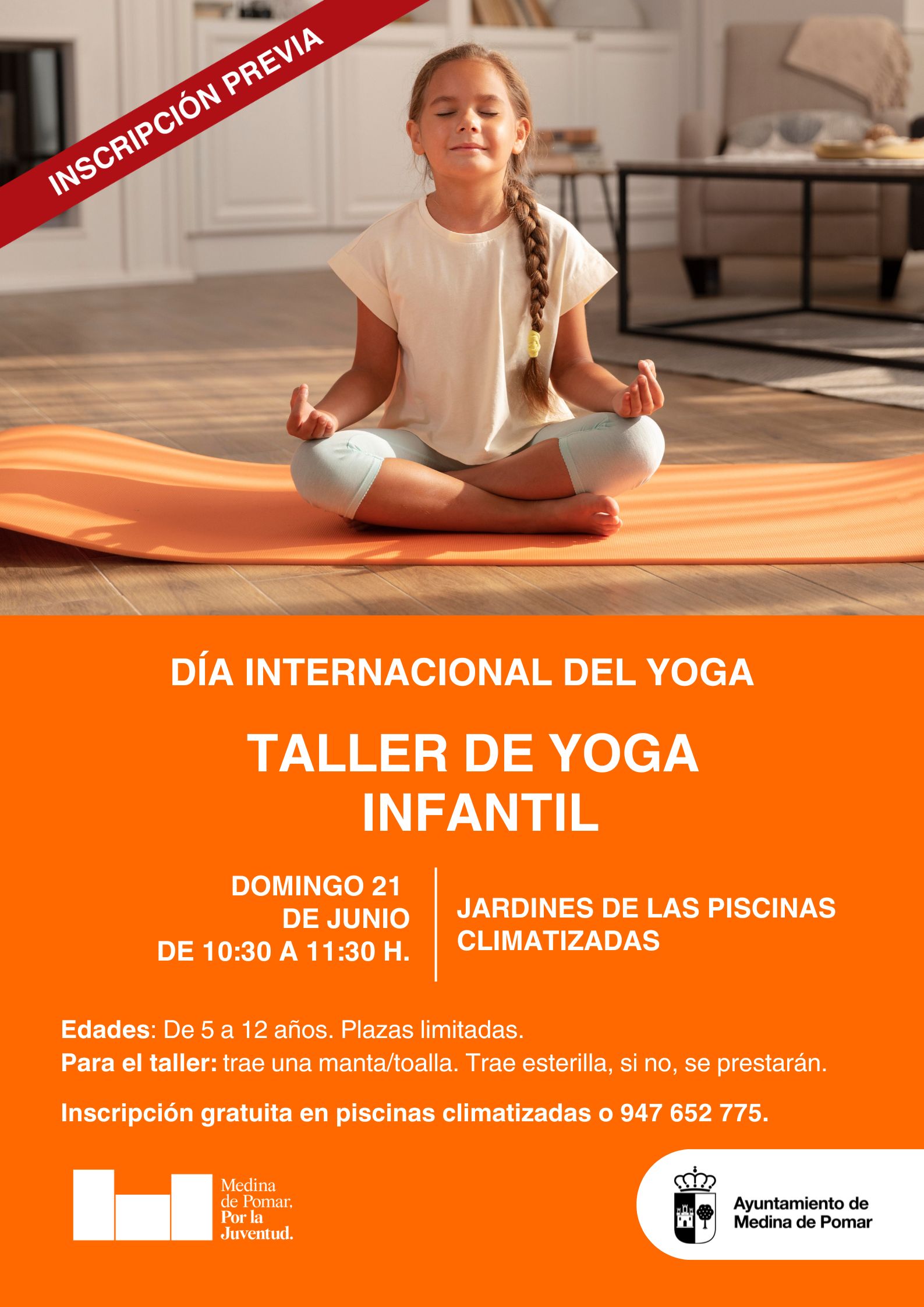 Día Internacional del Yoga. Taller de Yoga Infantil.