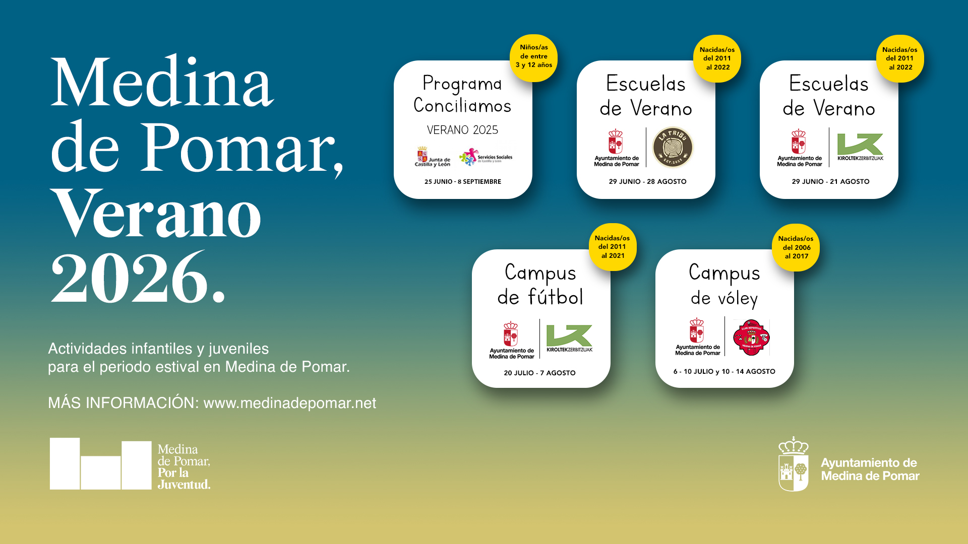 Escuelas de verano y campus deportivos - Verano 2026