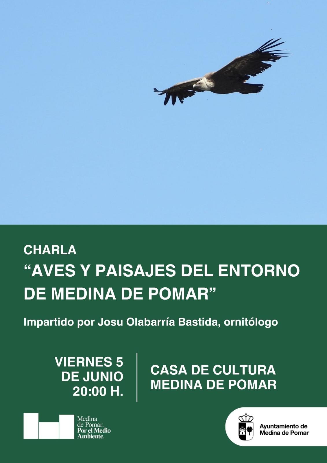 Charla: "Aves y Paisajes del entorno de Medina de Pomar".