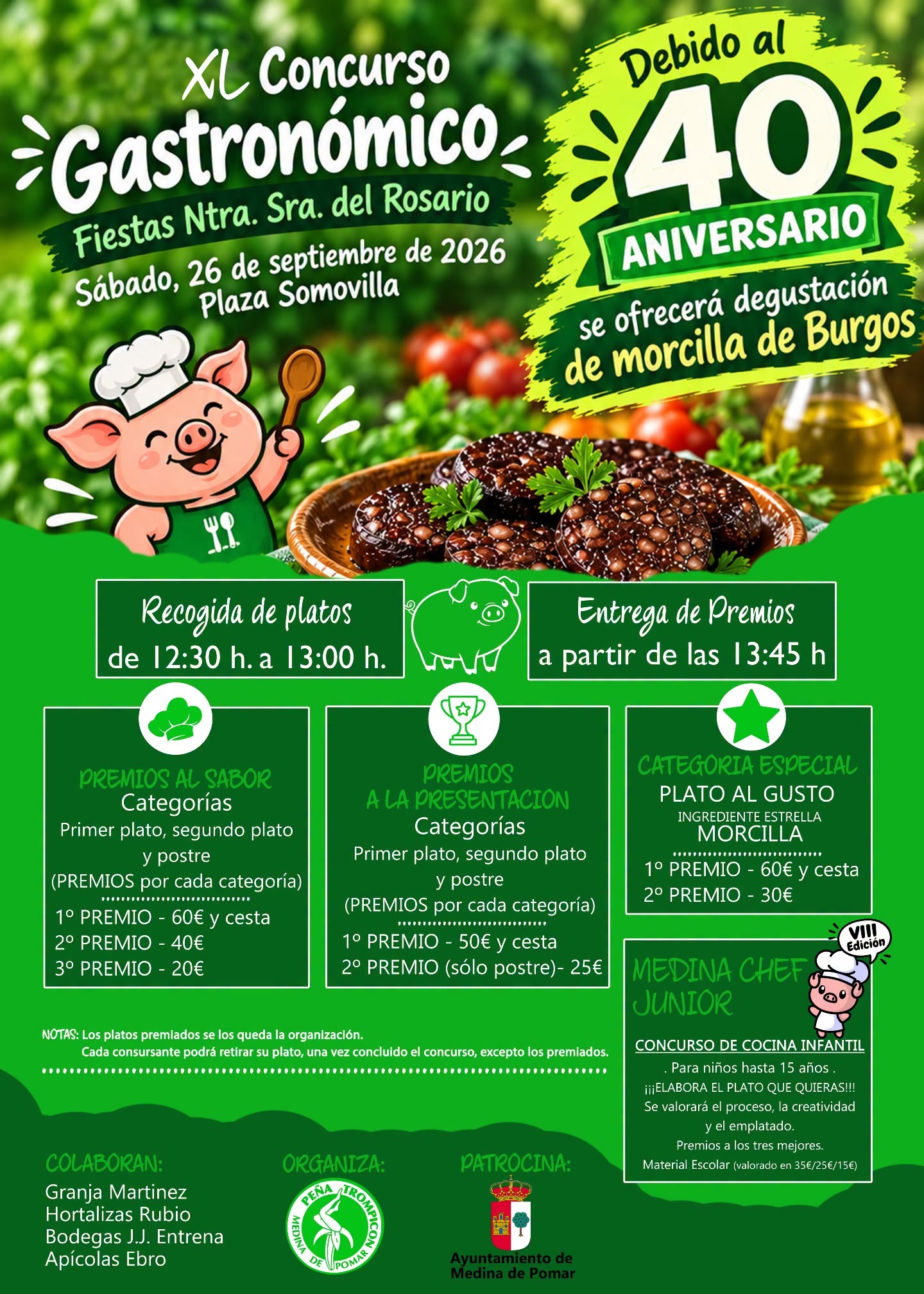 XL Concurso Gastronómico.
