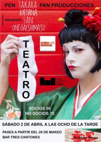 Teatro "Takara Katana san Onegaishimasu" por Penélope Tavera