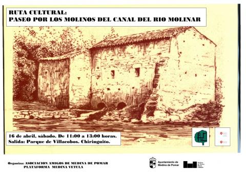 Paseo por los molinos del canal del río Molinar