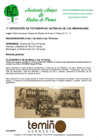 EXPOSICIÓN de fotografías antiguas de Las Merindades