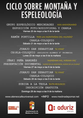 Exposición y charla Grupo espeleológico Merindades (XXX Aniversario)