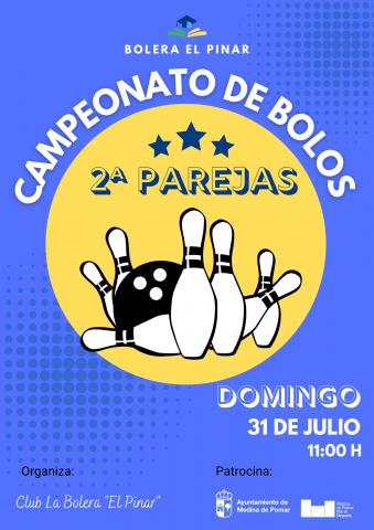CAMPEONATO DE BOLOS 2ª Parejas