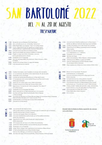 Fiestas San Bartolomé 2022 - Del 24 al 28 de agosto en Trespaderne.