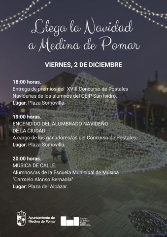 Premios postales, encendido y música de calle