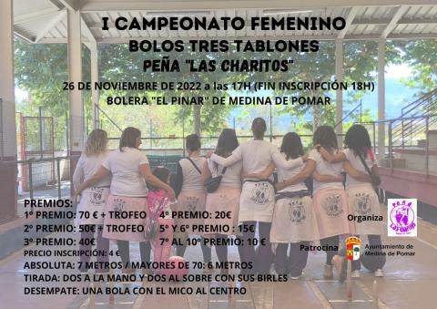 I CAMPEONATO FEMENINO BOLOS