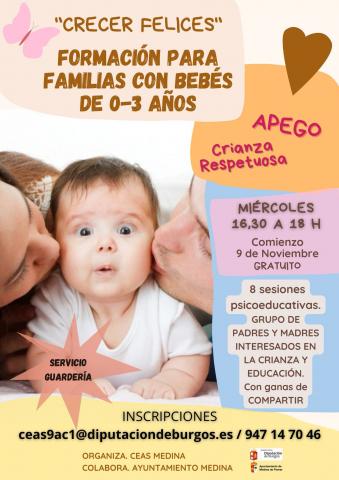 FORMACIÓN PARA FAMILIAS CON BEBÉS DE 0 A 3 AÑOS