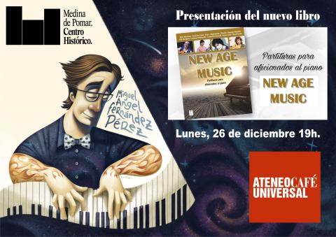 CONCIERTO DE PIANO Y PRESENTACIÓN DE LIBRO "NEW AGE MUSIC"