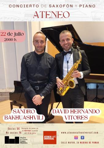 Concierto de saxofón y piano