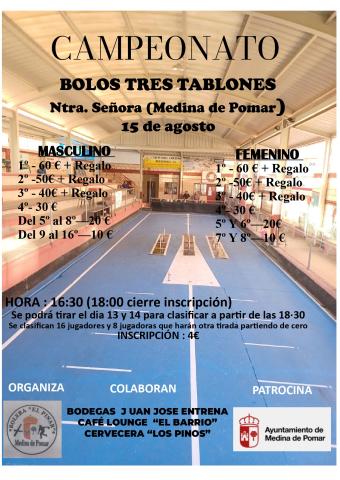 CAMPEONATO BOLOS Ntra. Señora