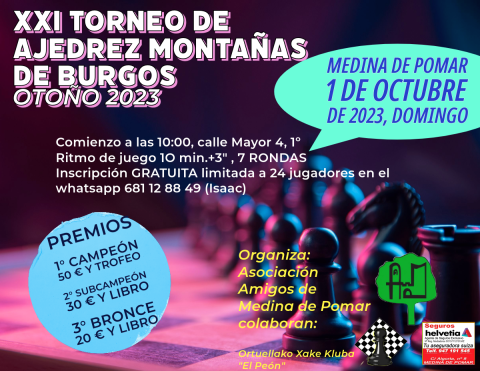 XXI TORNEO DE AJADREZ MONTAÑAS DE BURGOS