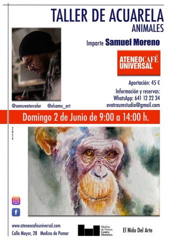 Taller de acuarela animales 