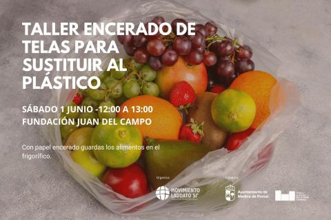 Taller encerado de telas para sustituir al plástico 
