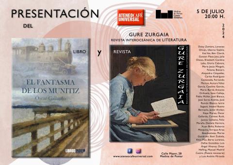 Presentación de la revista de literatura Gure Zurgaia y el fantasma de los Muñiz